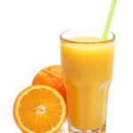 Glas Orangensaft